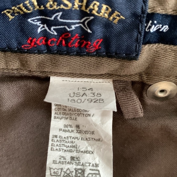 Paul & Shark Dark Taupe Five Pocket Pants Cotton Stretch Classic Fit Size 38 - Picture 7 of 12